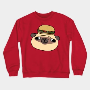 Hamburger Pug Face Crewneck Sweatshirt